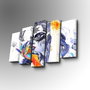 Wallity Cuadro Decorativo en Lienzo 5 Piezas Multicolor